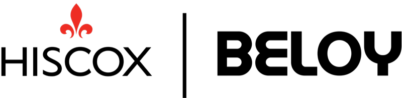 Logo Hiscox, courtage Beloy